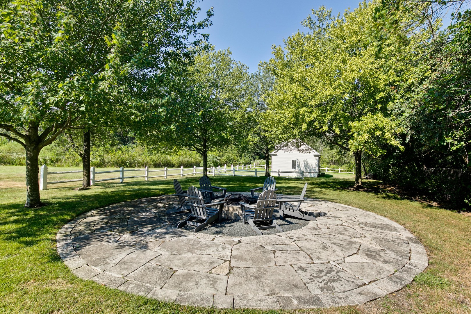 500 South Ridge Road Lake Forest, IL 60045 - Photo 53 of 54 a view of a house with backyard porch and sitting area