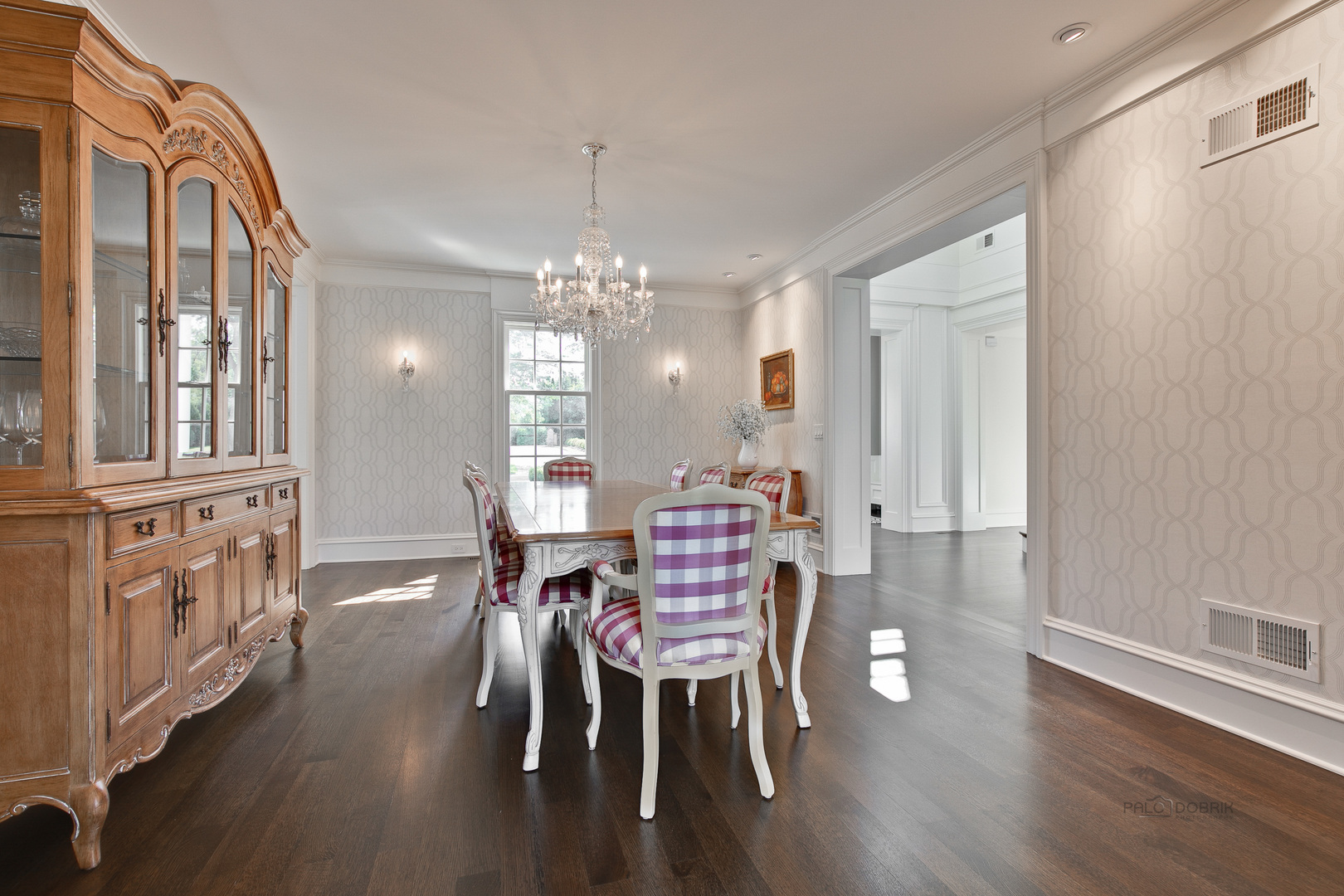 500 South Ridge Road Lake Forest, IL 60045 - Photo 10 of 54 a view of a dining room with furniture and wooden floor