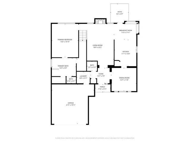 a picture of a bench in front of a door