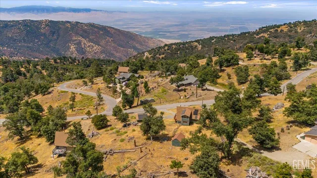 a view of city and mountain