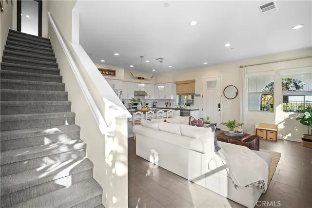 a bedroom with a bed and a walk in closet