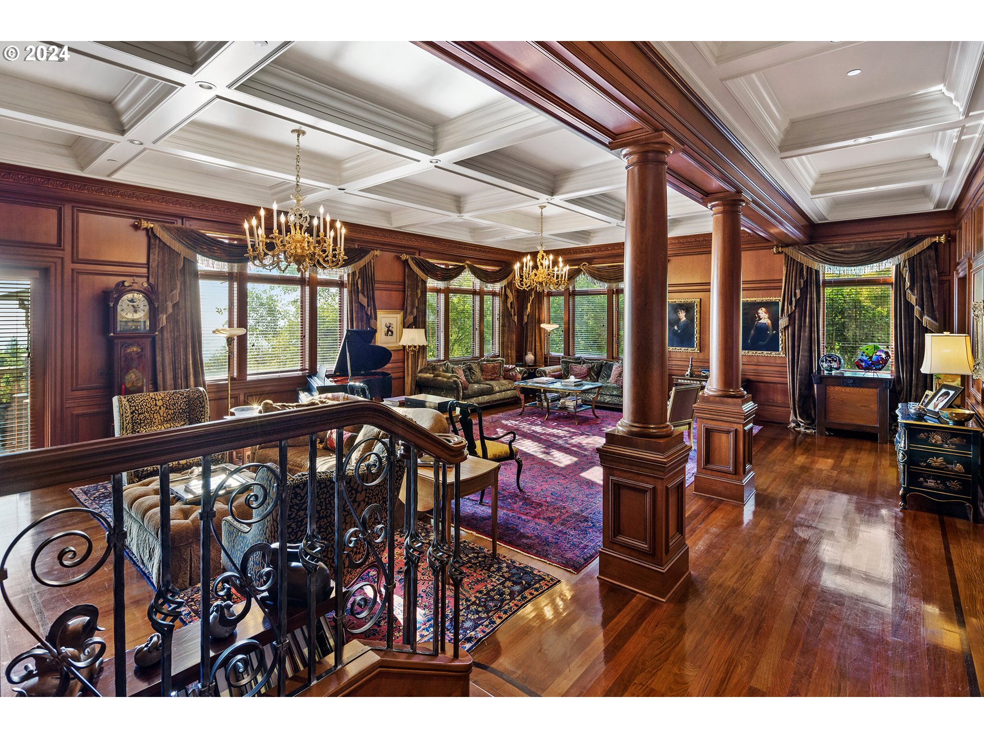 11223 Northwest Saltzman Road Portland, OR 97229 - Photo 15 of 46 a view of a living room and dining room