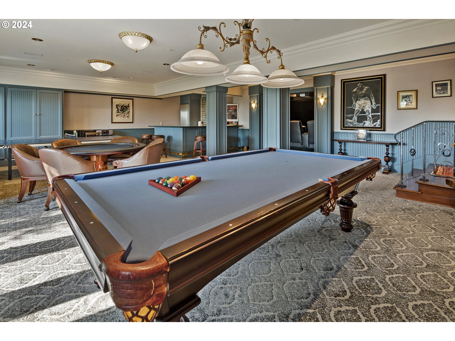 11223 Northwest Saltzman Road Portland, OR 97229 - Photo 24 of 46 a room with furniture pool table and windows