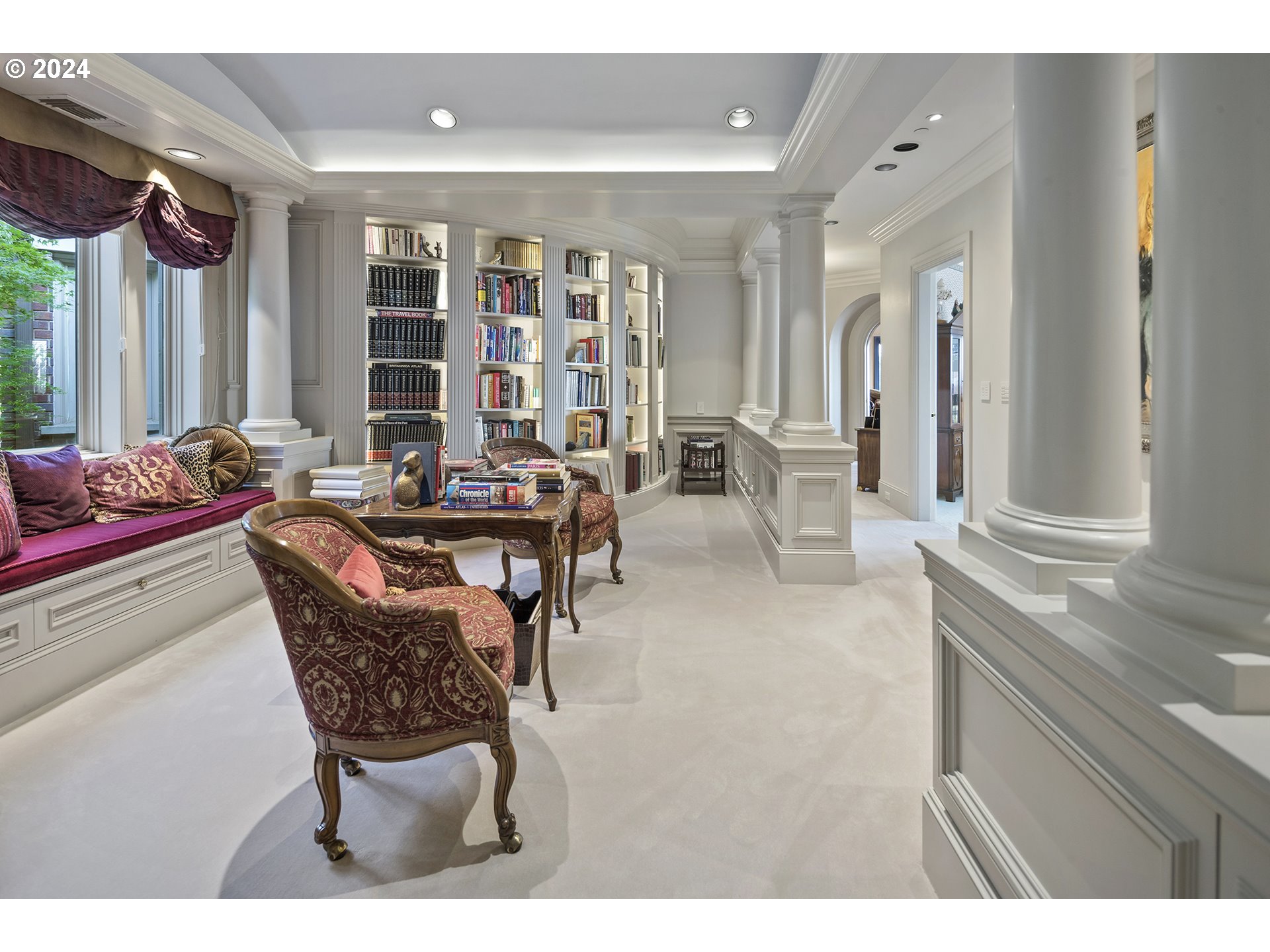 11223 Northwest Saltzman Road Portland, OR 97229 - Photo 29 of 46 a dining room with furniture and large windows