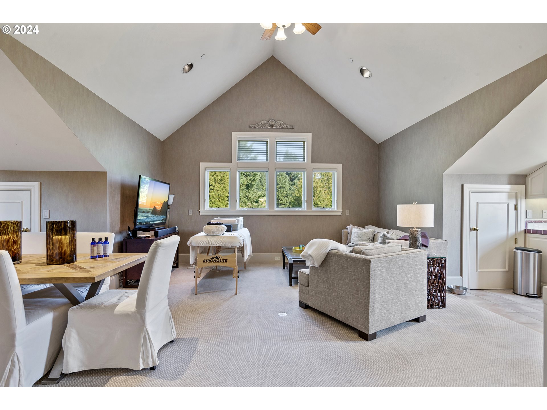 11223 Northwest Saltzman Road Portland, OR 97229 - Photo 36 of 46 a living room with furniture and a large window