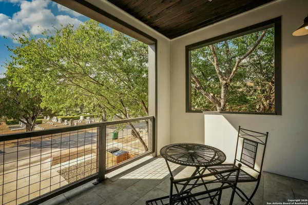 a view of a outdoor space with seating area