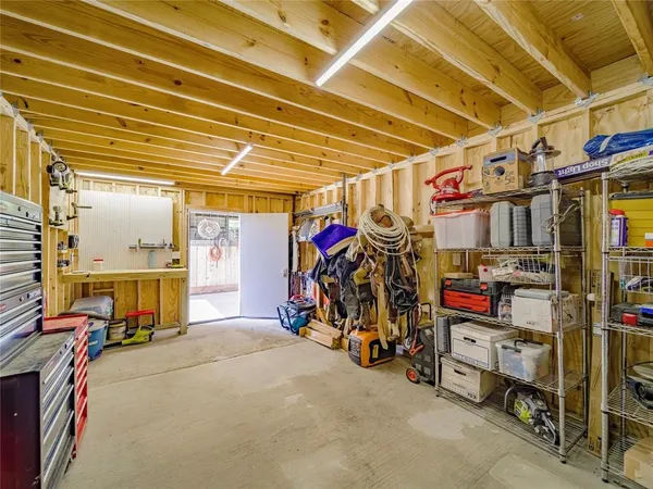 a view of a storage room with a lot of stuff