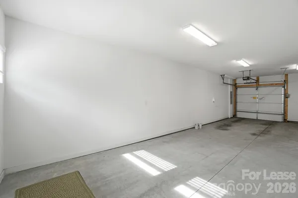 a view of a garage