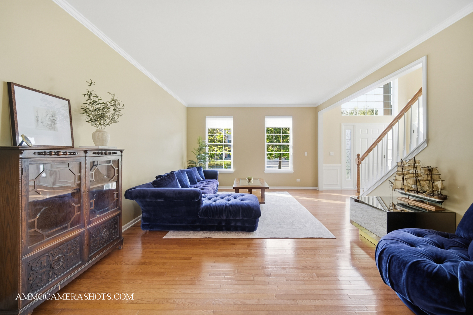 1329 Turnberry Lane Mundelein, IL 60060 - Photo 9 of 33 a living room with fireplace furniture and a large window