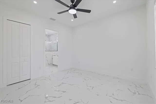 a view of an empty room