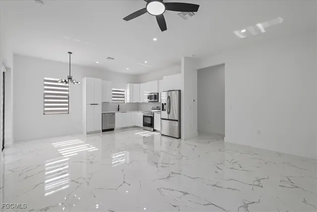 a view of kitchen and window