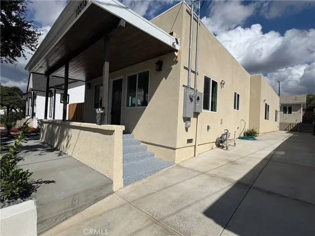 a view of a building with the outdoor space