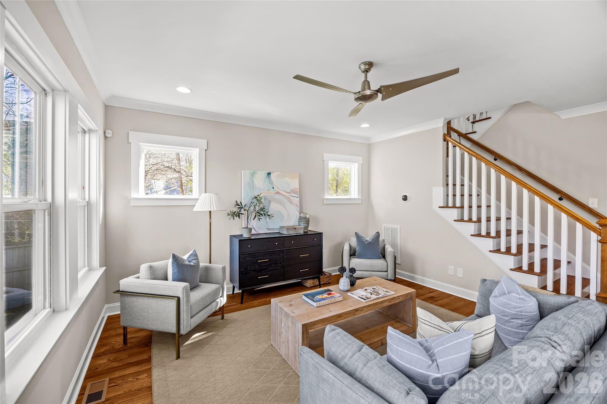 1728 Burgin Street Charlotte, NC 28205 - Photo 17 of 43 a living room with furniture and a window