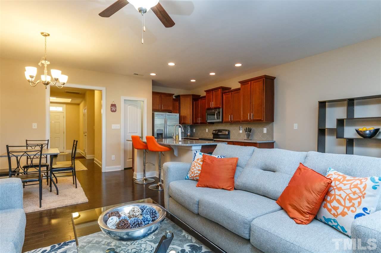 141 Token House Road Durham, NC 27703 - Photo 9 of 22 Open Kitchen, Dining and Family Area.