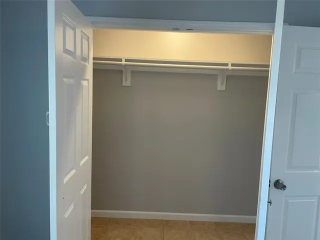 a close view of closet