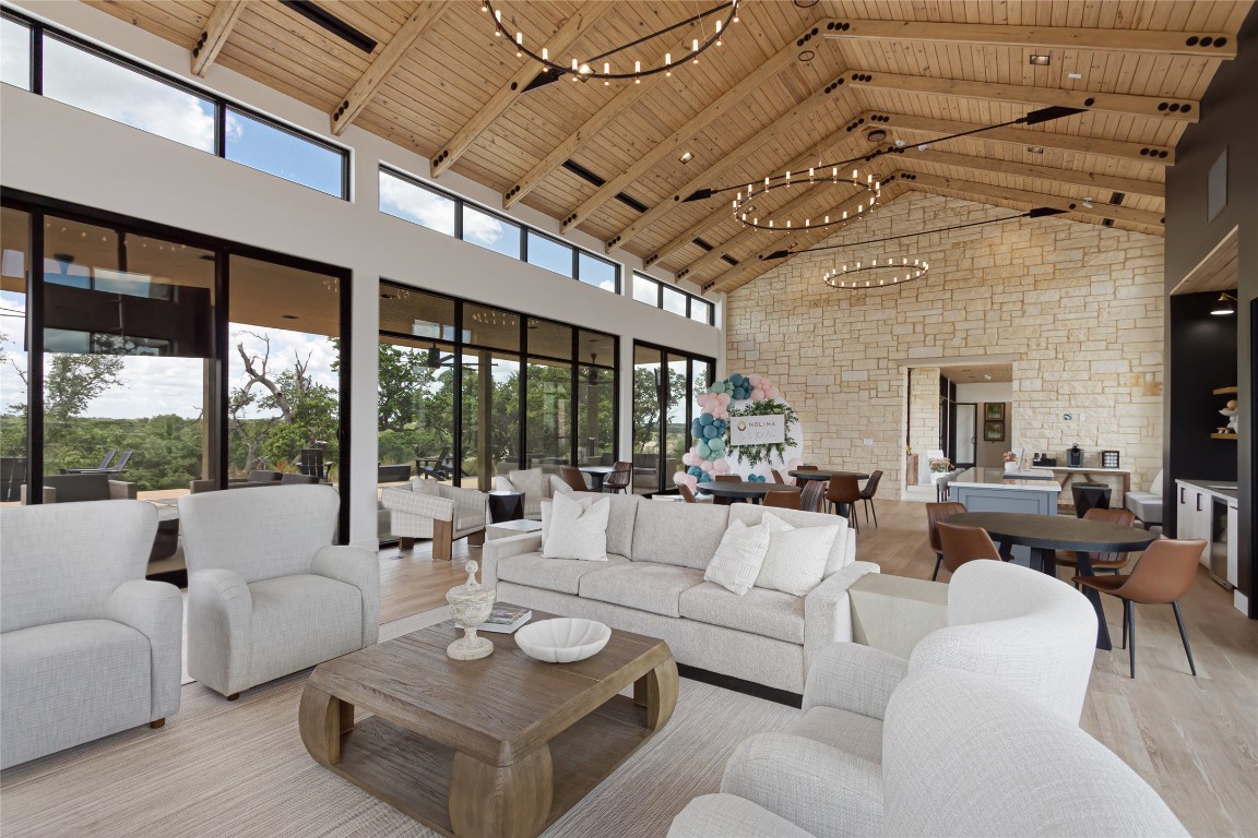 101 Coyote Willow Way Georgetown, TX 78633 - Photo 30 of 34 a living room with furniture and a large window