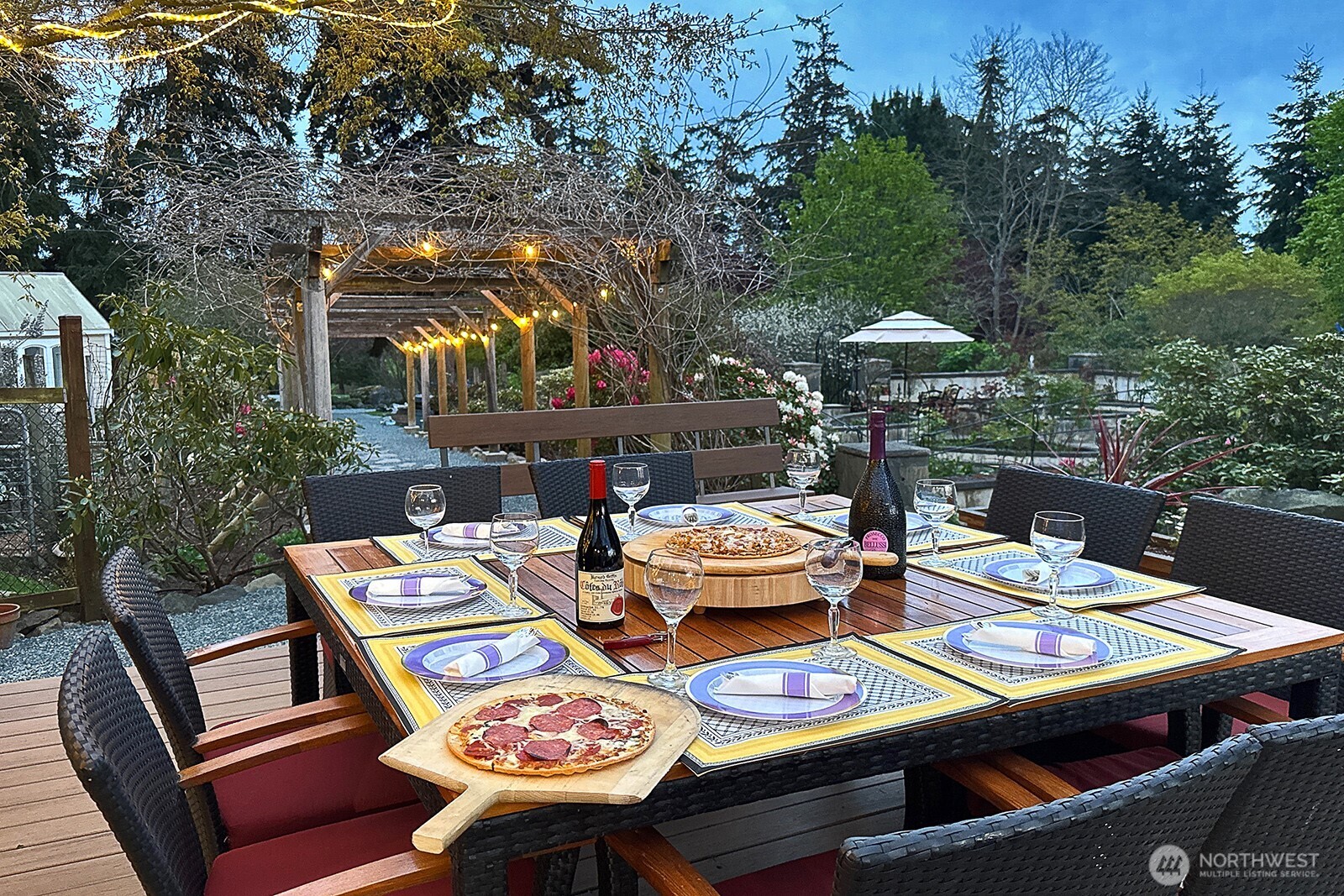 5741 Crow Haven Road Langley, WA 98260 - Photo 9 of 40 a table and chairs with the view of small sitting area