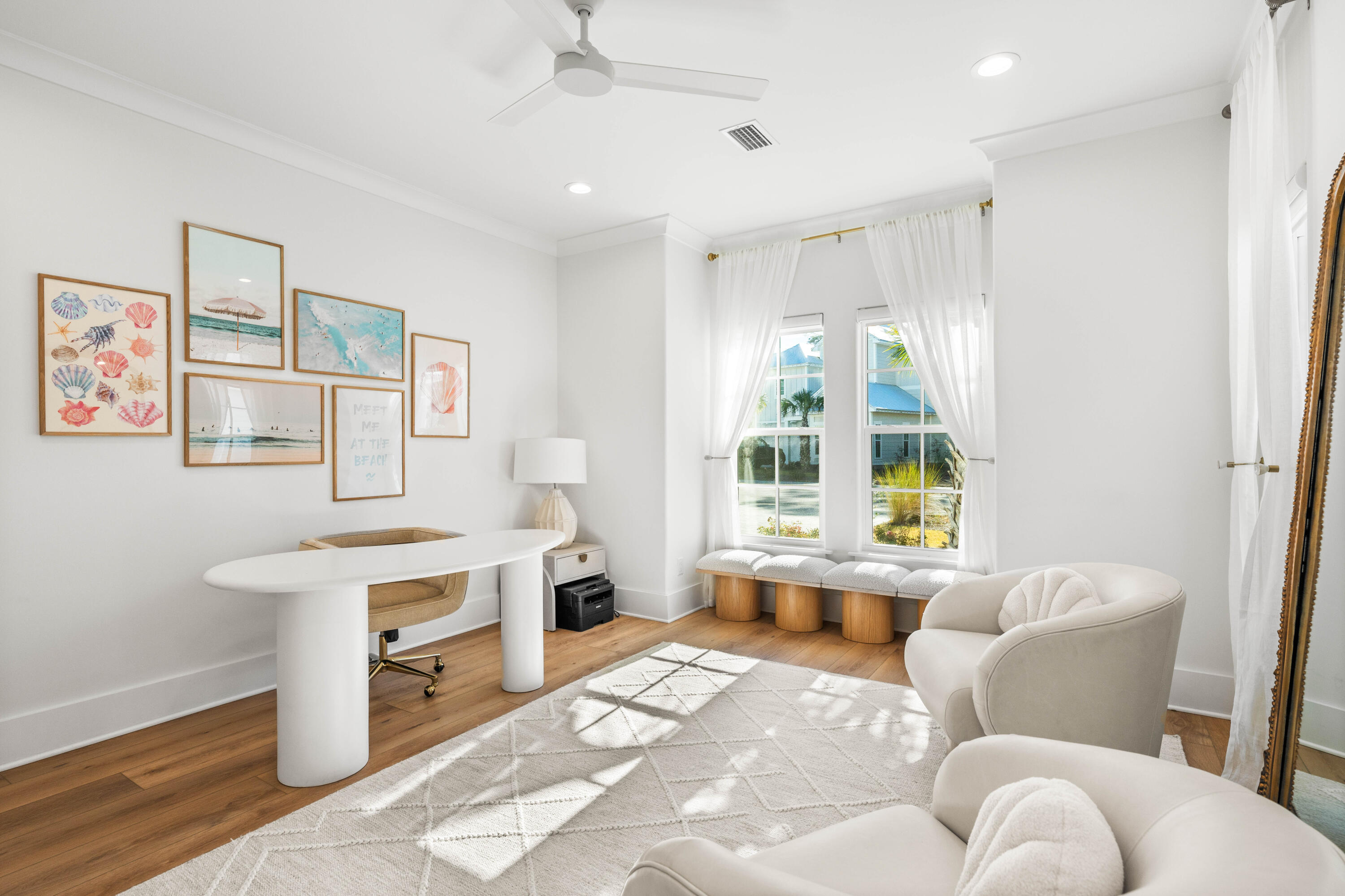 15 Sugar Sands Drive Santa Rosa Beach, FL 32459 - Photo 18 of 46 a spacious bedroom with a bed and a couch