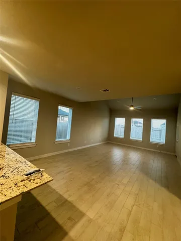 a view of a livingroom with furniture
