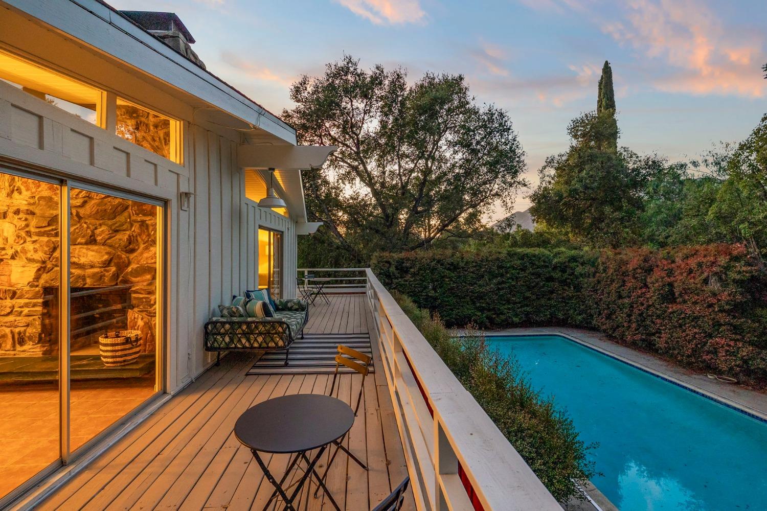 4306 Hendrickson Road Ojai, CA 93023 - Photo 11 of 44 a view of swimming pool with seating space