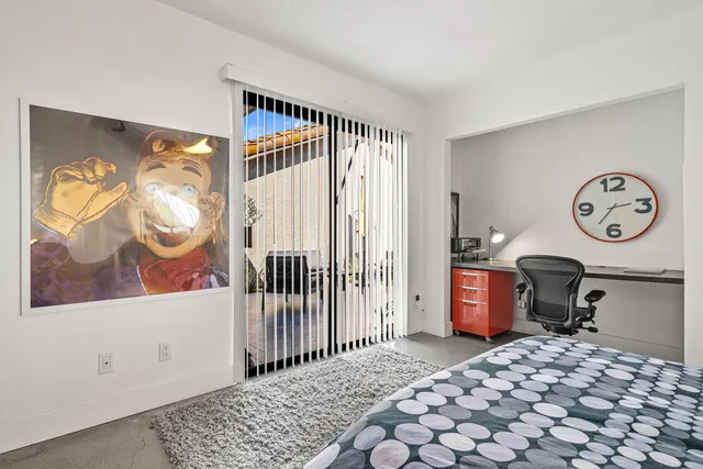 a view of house and outdoor space with swimming pool and patio