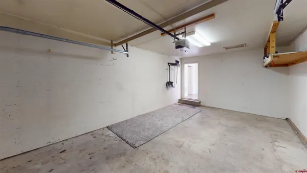 a view of a room with an empty space