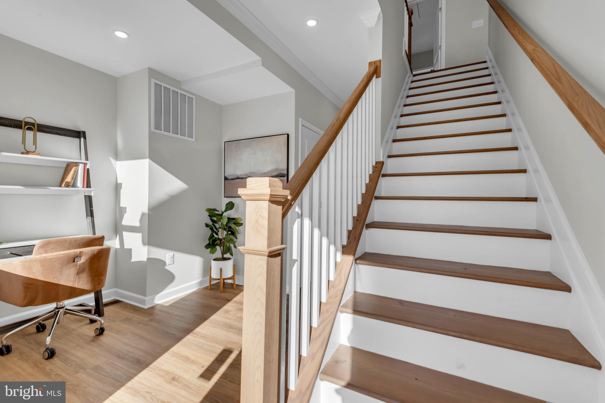 9912 Ridge Street Glenn Dale, MD 20769 - Photo 11 of 60 Foyer with crown molding & custom hardwood stairs