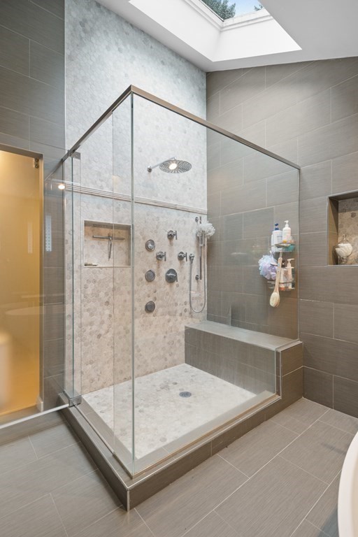 106 Windsor Road Needham, MA 02492 - Photo 12 of 37 a bathroom with a shower and a sink