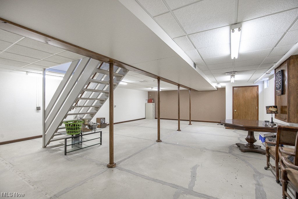 9708 Reed Road Grafton, OH 44044 - Photo 25 of 35 Basement with a paneled ceiling