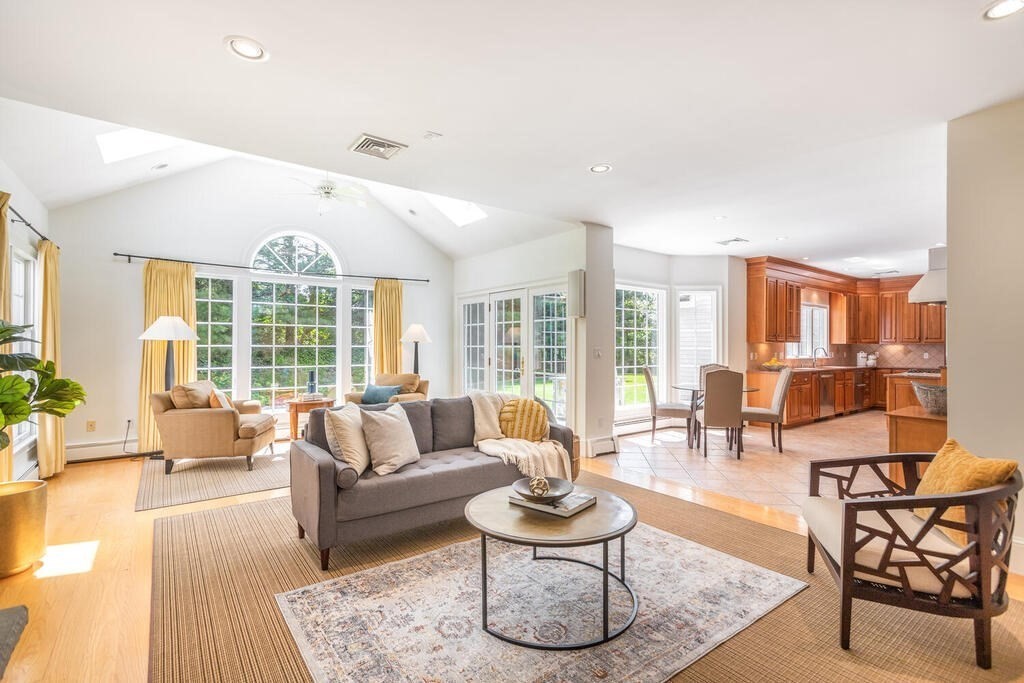 4 Hampton Road Lexington, MA 02421 - Photo 13 of 30 a living room with furniture and a large window
