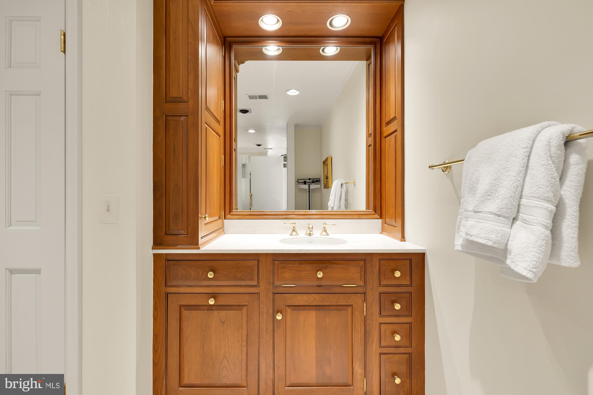 11101 Piney Meetinghouse Road Potomac, MD 20854 - Photo 36 of 96 Elegant bathroom with rich wood accents.
