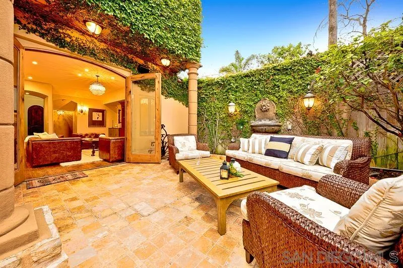 7964 Prospect Place La Jolla, CA 92037 - Photo 19 of 46 a view of a patio with swimming pool