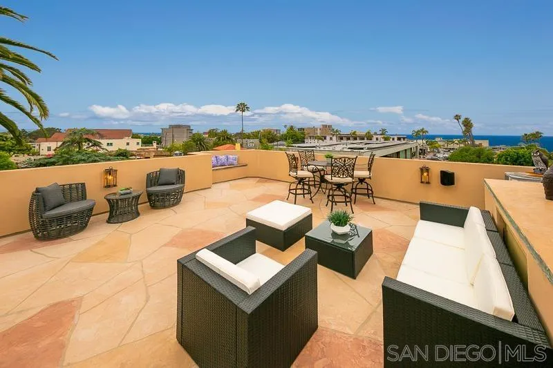 7964 Prospect Place La Jolla, CA 92037 - Photo 41 of 46 a view of a terrace with furniture
