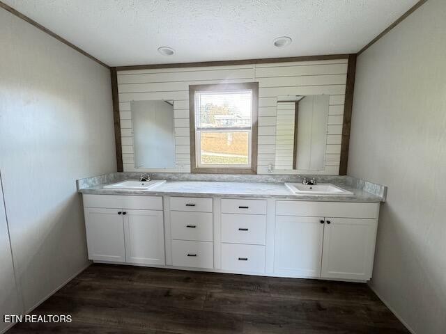 145 Mulberry Road Greeneville, TN 37745 - Photo 17 of 50 a bathroom with a granite countertop sink and a mirror