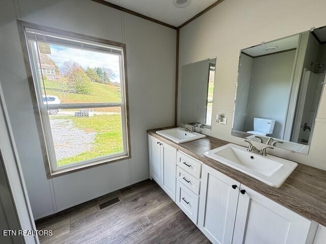 145 Mulberry Road Greeneville, TN 37745 - Photo 34 of 50 a bathroom with a double vanity sink and mirror with window