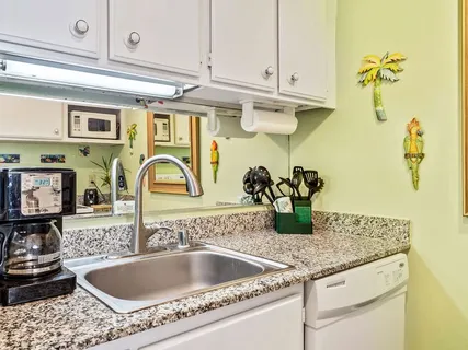 a kitchen with a sink and a stove