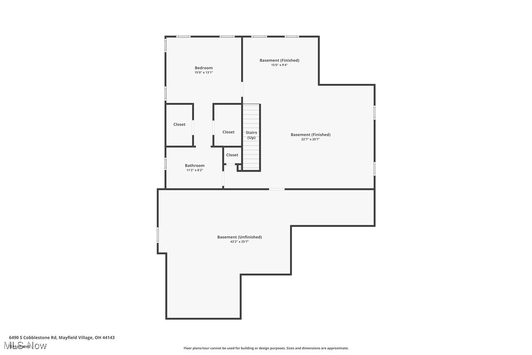 6490 South Cobblestone Road Cleveland, OH 44143 - Photo 38 of 38 Lower Level Floor Plan