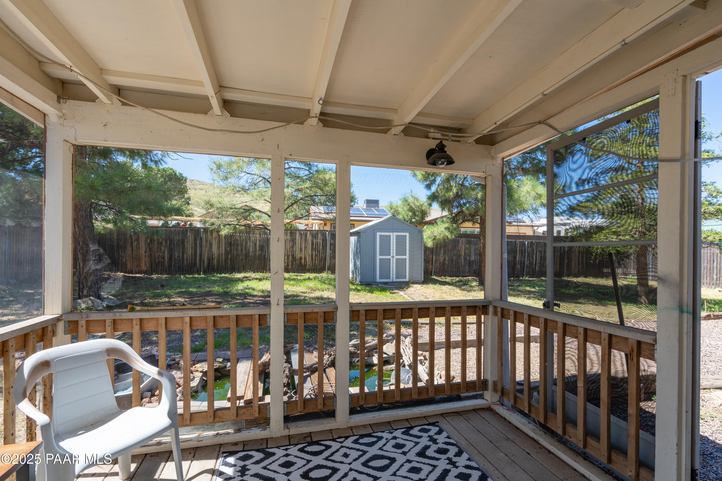 3434 North Tower Road Prescott Valley, AZ 86314 - Photo 25 of 34 Screened Back Deck