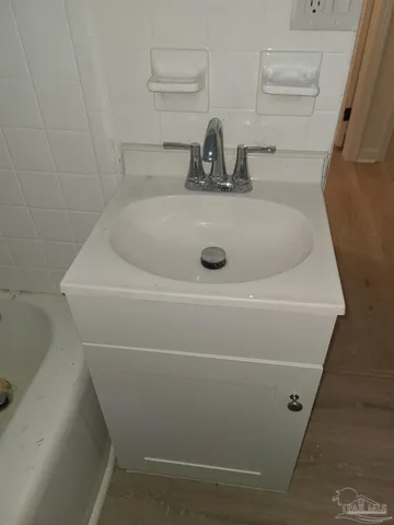 a close up view of a sink