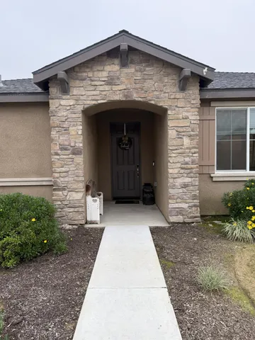 a front view of a house