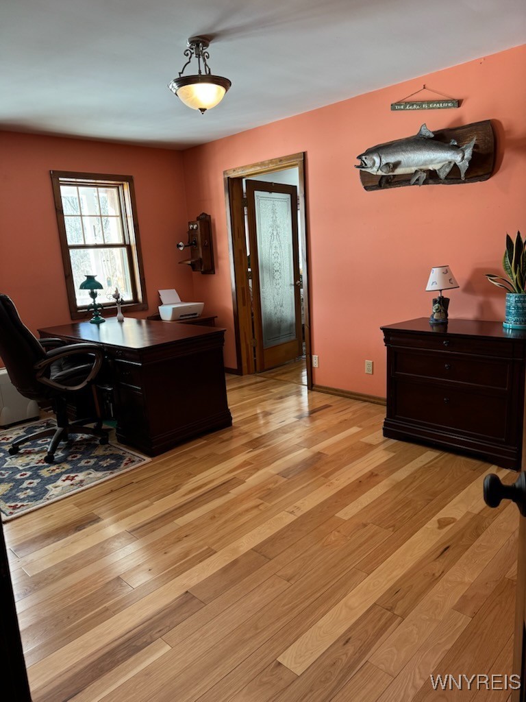 639 County Line Road Darien, NY 14004 - Photo 15 of 32 1st floor office leading to primary suite