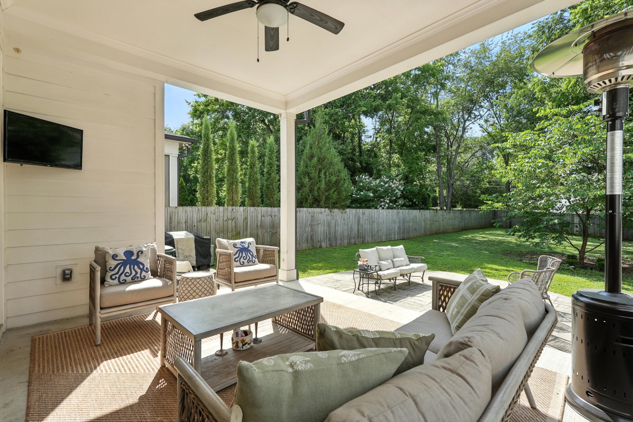 5542 Knob Road Nashville, TN 37209 - Photo 54 of 61 a outdoor living space with furniture and garden view