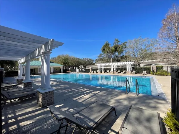 a view of a lake with houses