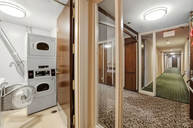 a car parked in parking garage