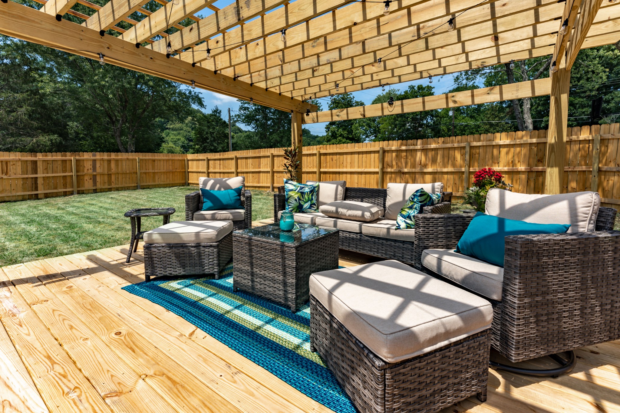710 High Point Ridge Road Franklin, TN 37069 - Photo 9 of 32 a view of a patio with couches chairs and wooden floor