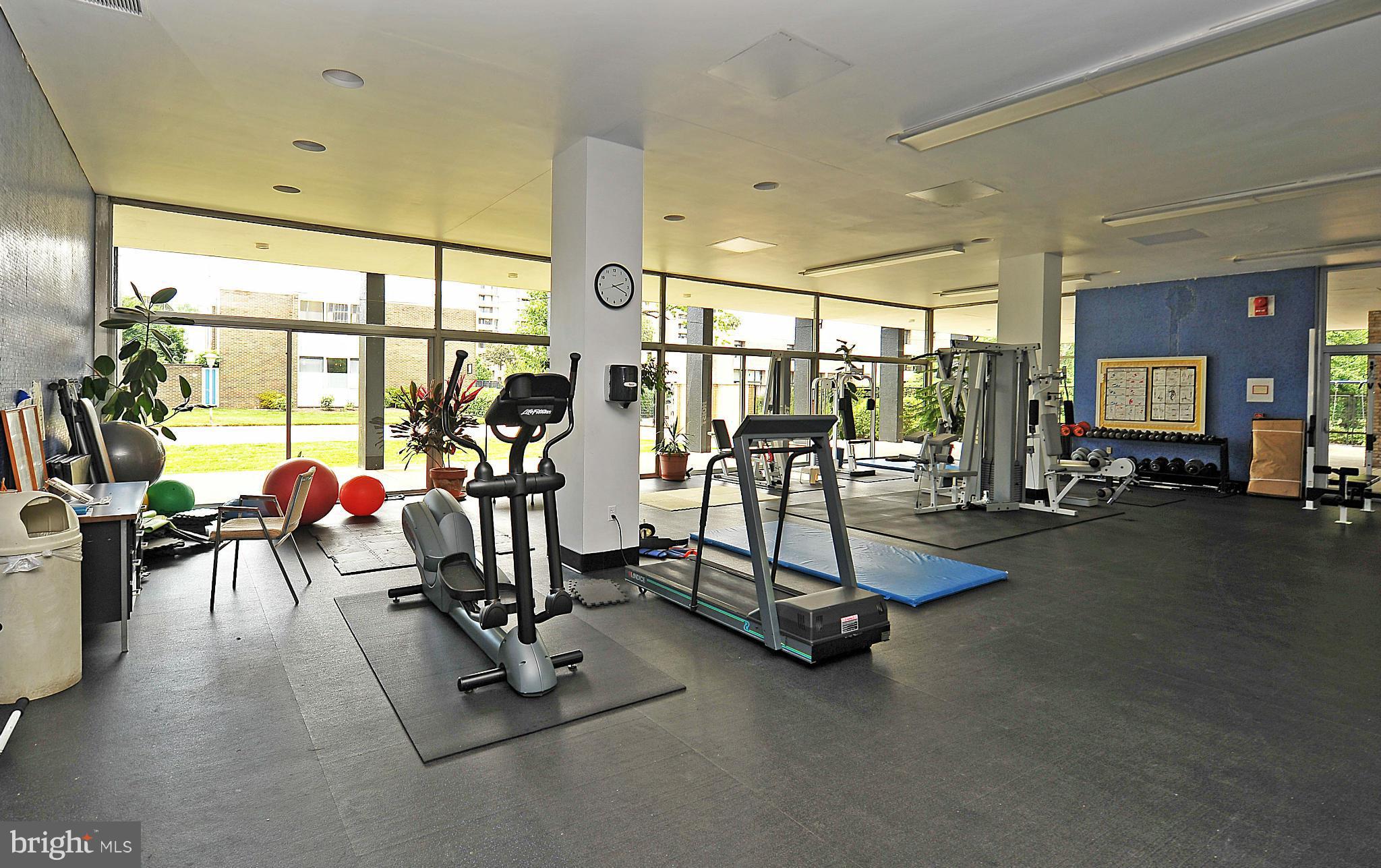 1301 Delaware Avenue Southwest, Unit N504 Washington, DC 20024 - Photo 12 of 29 a view of a room with gym equipment