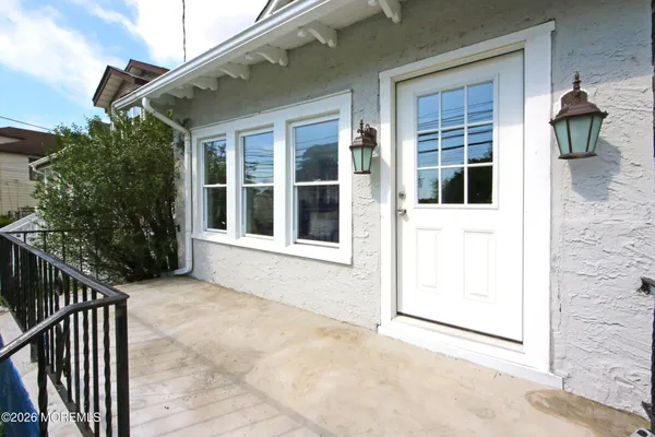 a view of front door of house