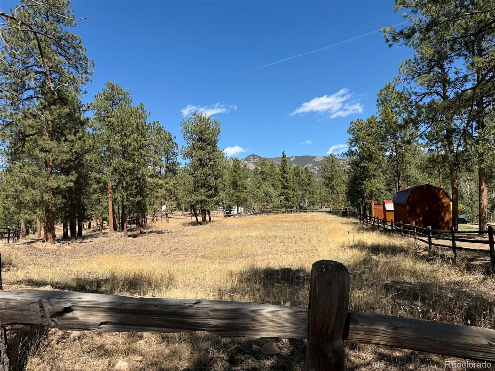 33623 Smith Road Pine, CO 80470 - Photo 26 of 45 a view of a yard with wooden fence