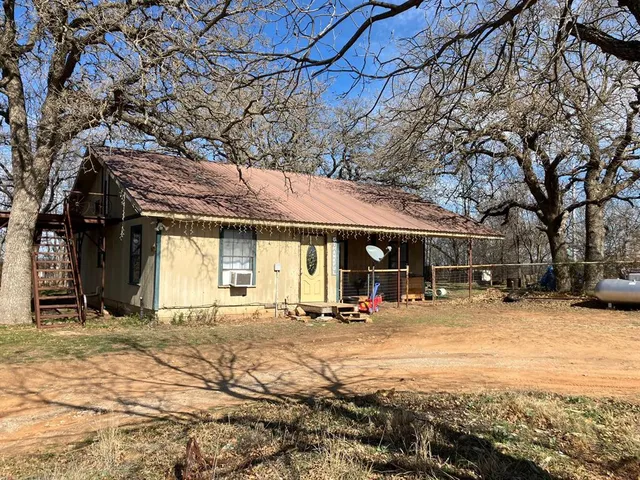 a view of a building with a patio