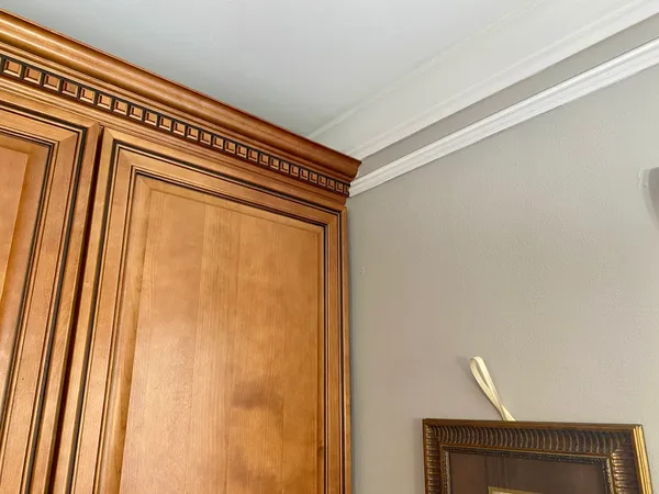 a view of elevator with hallway